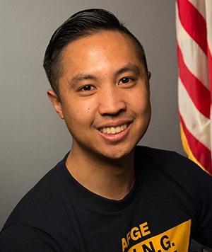 Gilbert Galam smiling