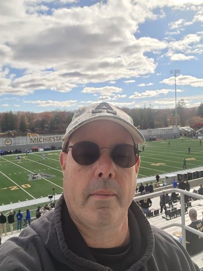 Michael Twardy at a sporting event.