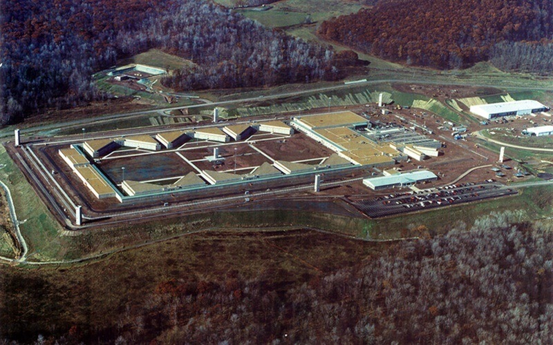 The aerial view of USP Canaan.