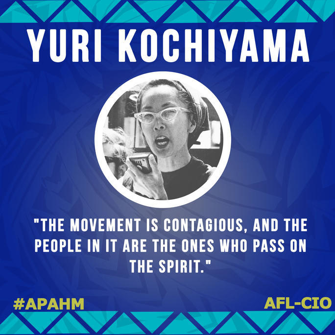 Yuri Kochiyama, Asian American labor activist.