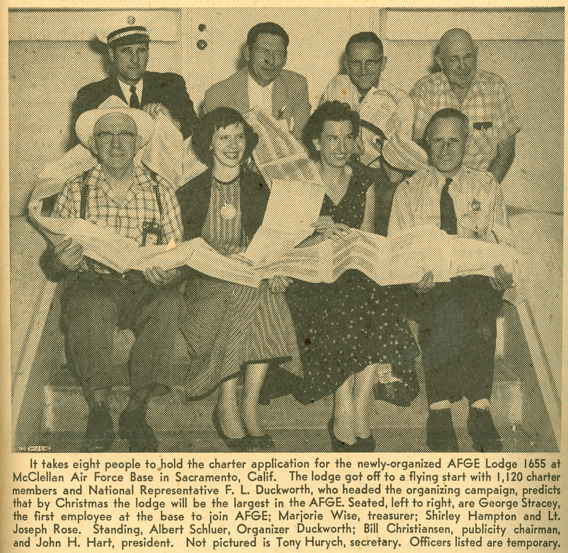 1955 photo of AFGE members