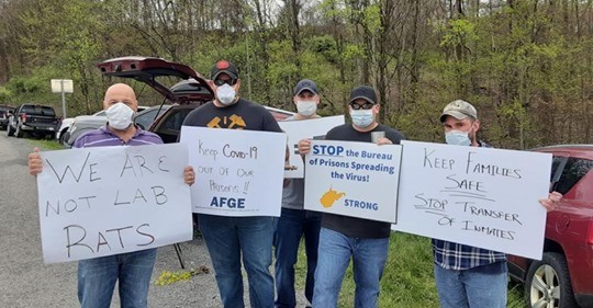 AFGE Local 420 members hold a rally