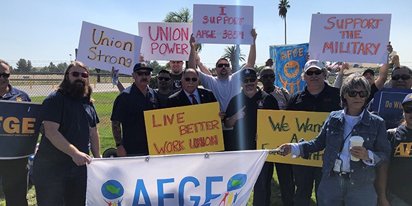 Group of AFGE members