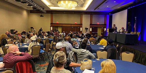 AFGE members at conference.