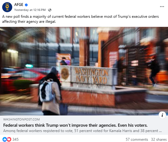 Screenshot of Facebook post