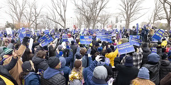 AFGE activists at a rally