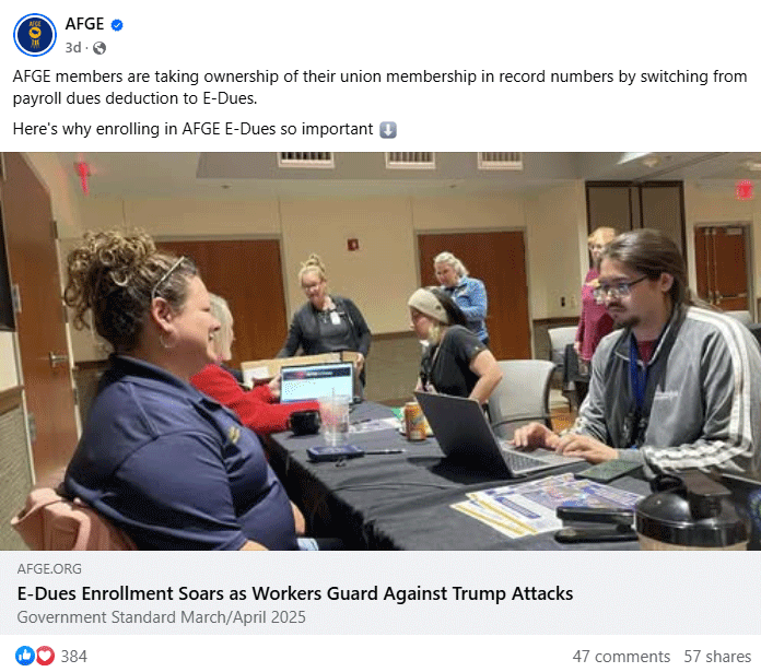 Screenshot of Facebook post