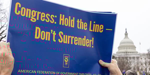 AFGE rally sign