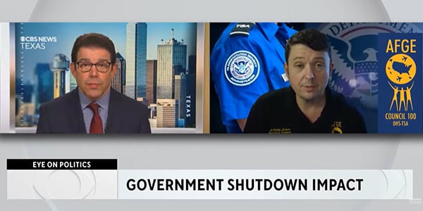 AFGE Local 1040 President Johnny Jones on CBS News