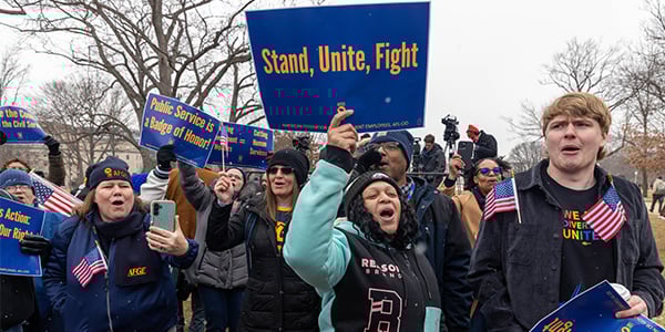 AFGE rally participants