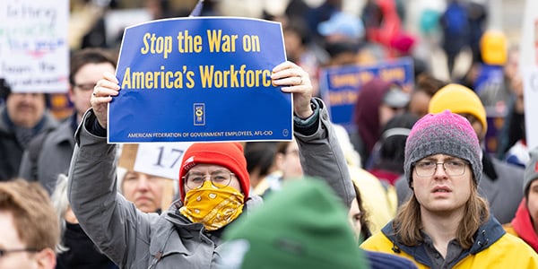 AFGE rally participants