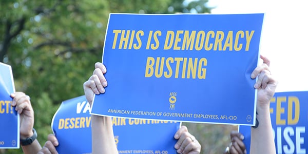 AFGE rally sign