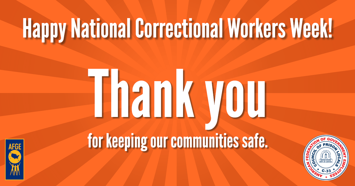 AFGE Union Commends Correctional Officers for Their Work