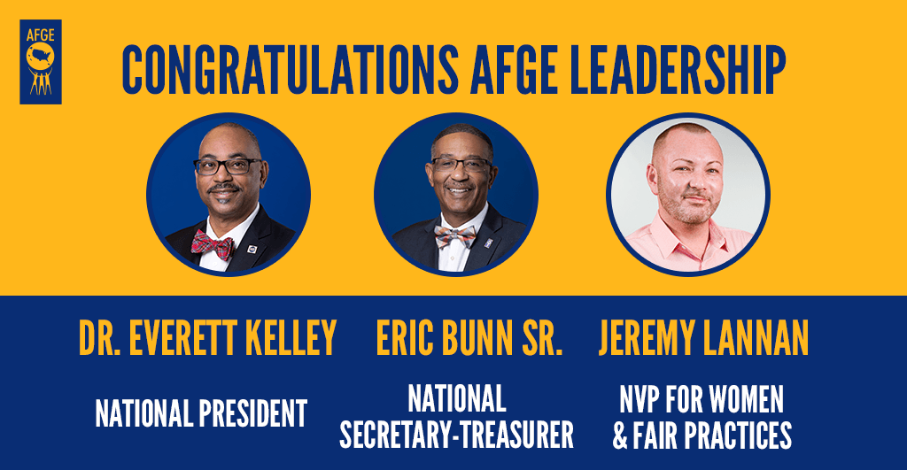 American Federation of Government Employees Reelects National Officers