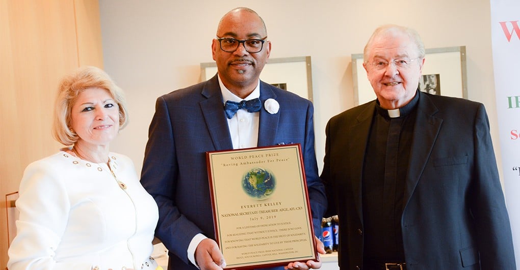 NST Everett Kelley Honored with Roving Ambassador for Peace Prize