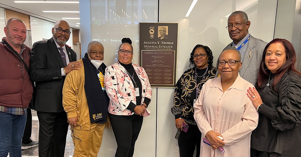 AFGE Honors Augusta Thomas’s Legacy in Headquarters Building