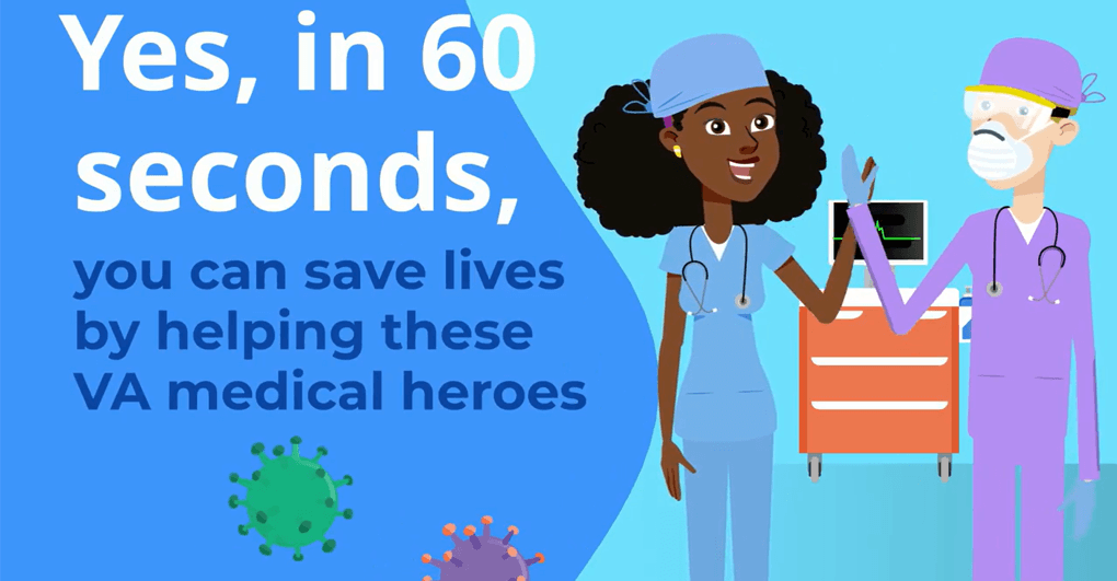 Yes, in 60 seconds, You Can Save Lives by Helping These VA Medical Heroes