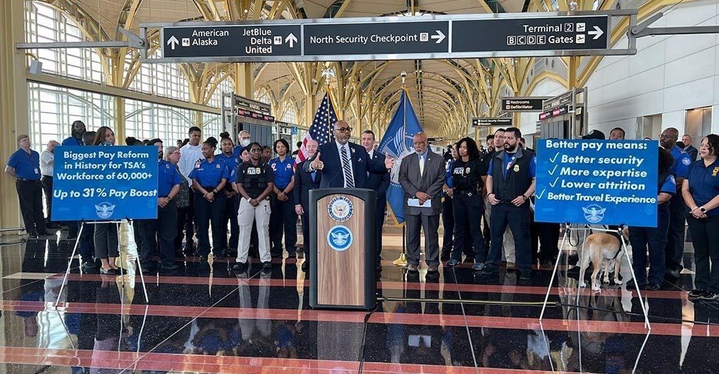 TSA Officers Celebrate First Paycheck with 31% Raise – Largest in TSA History