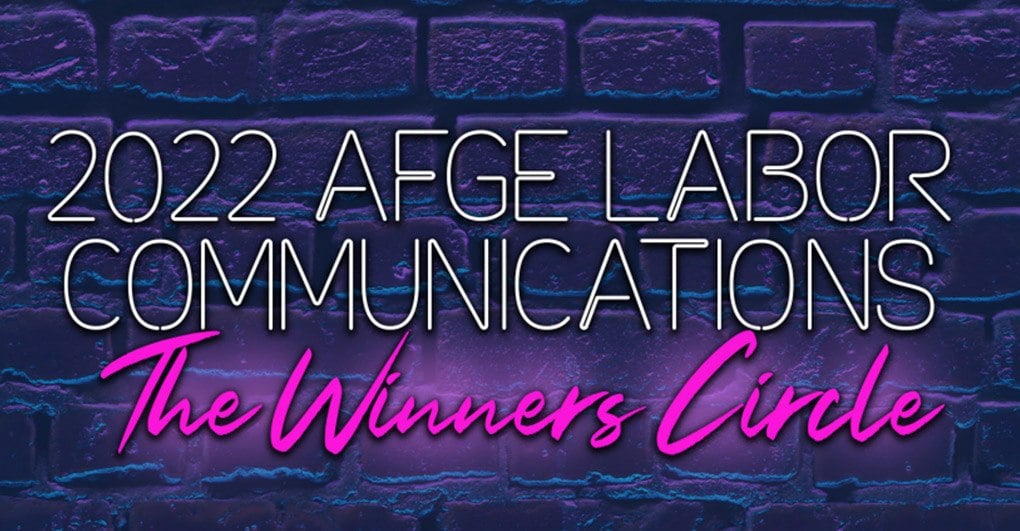 2022 AFGE Labor Communications Contest Winners Circle
