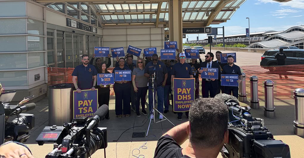 AFGE Launches Nationwide Airport Actions as DHS Shutdown Drags On