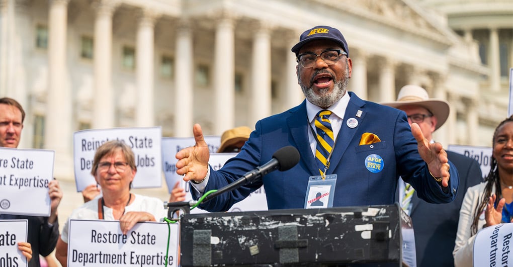 Hill Rally Underscores Harm of State Department Firings on Workers, Nation