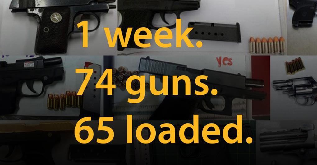 1 Week. 74 Guns. 65 Loaded.