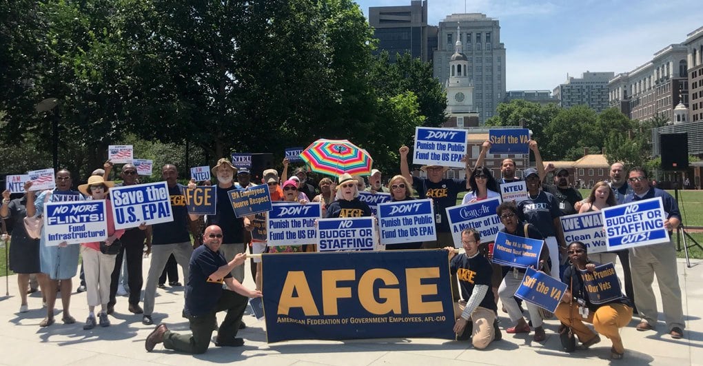 Philadelphia Feds Hit the Sweltering Streets to Protest Budget Cuts